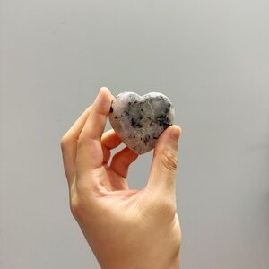 Tourmaline Quartz Crystal Heart